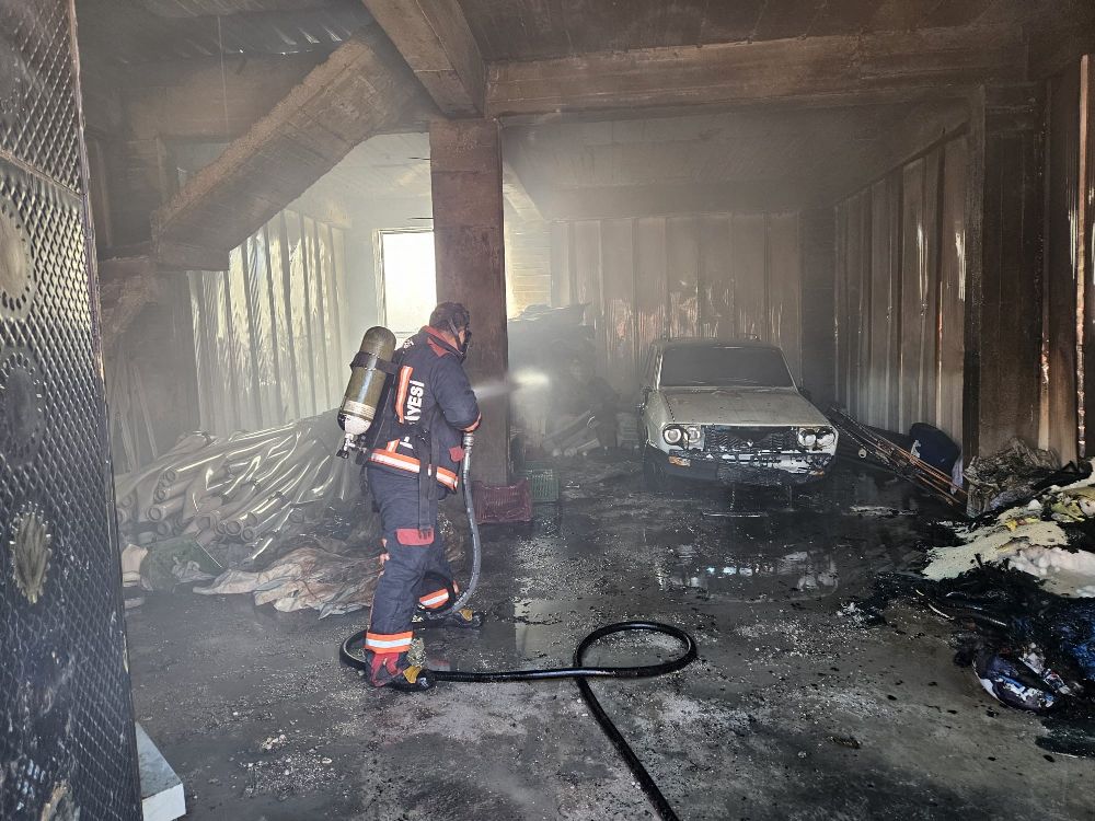 Malatya'da depo yangını