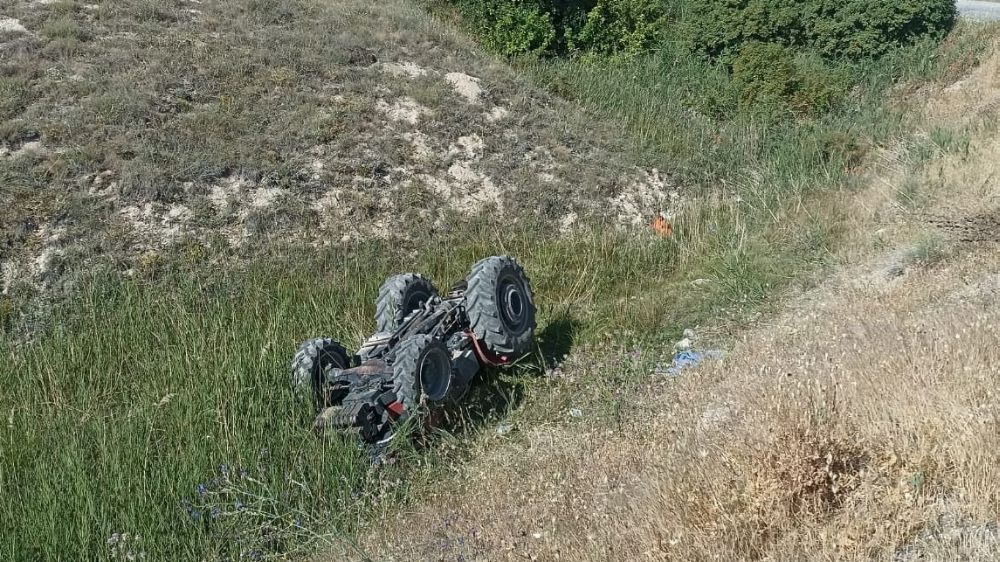  Malatya'da traktör şarampole yuvarlandı: 1 ölü