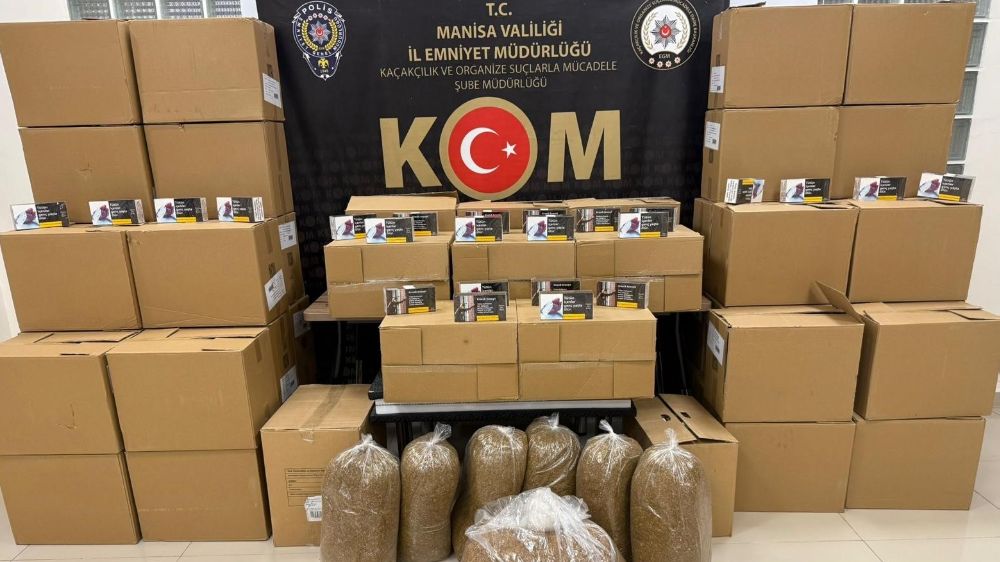 Manisa’da kaçak tütün ve içki operasyonu: 5 gözaltı