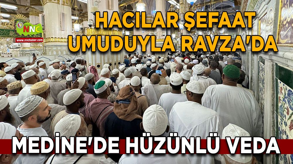 Medine'de hüzünlü veda Hacılar şefaat umuduyla Ravza'da 