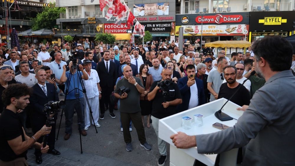 MHP Antalya  Muratpaşa’da Devir Teslim Töreni Miting Havasında Gerçekleşti