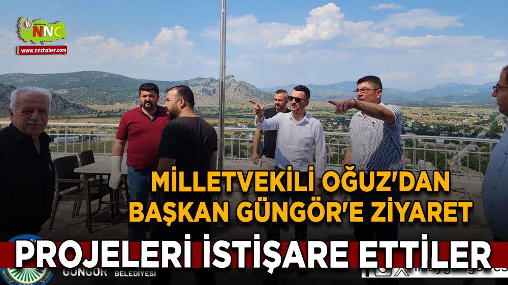 Milletvekili Oğuz'dan Başkan Güngör'e ziyaret Projeleri istişare ettiler