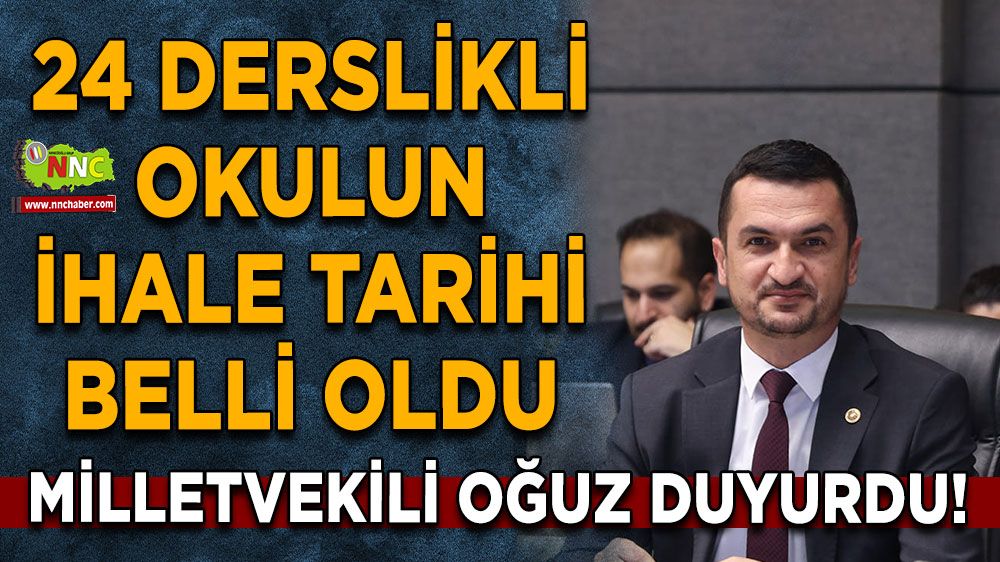 Milletvekili Oğuz duyurdu! 24 derslikli okulun ihale tarihi belli oldu