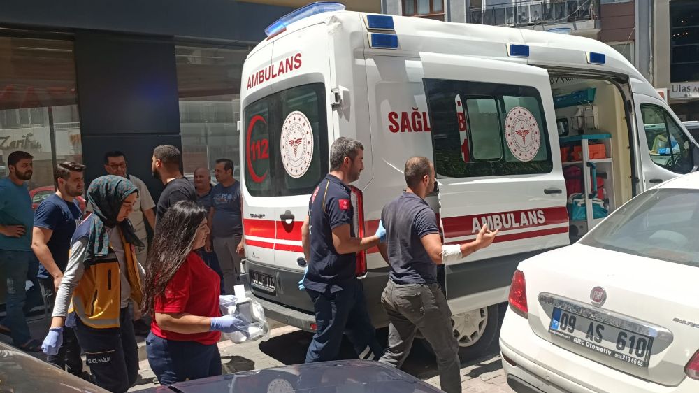 Motosiklet sürücüsünün öfkesi hastanelik etti