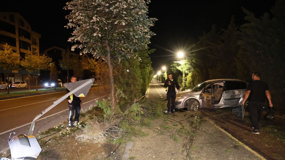 Nevşehir'de alkollü ve ehliyetsiz sürücü kaza yaptı, suçu babasına atmaya çalıştı