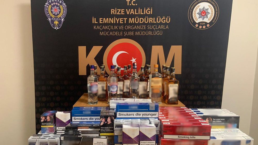 Rize’de kaçakçılık operasyonu
