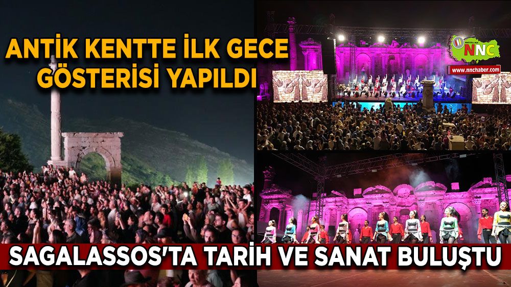 Sagalassos'ta tarih ve sanat buluştu, antik kentte ilk gece gösterisi yapıldı