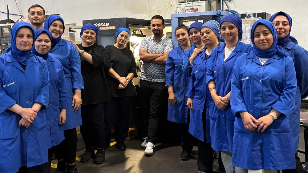 Samsunlu kadınlar CNC torna operatörü eğitimi aldı