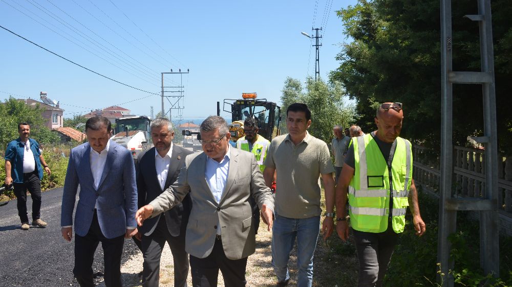  Sinop'ta 110 kilometrelik asfalt mesaisi başladı