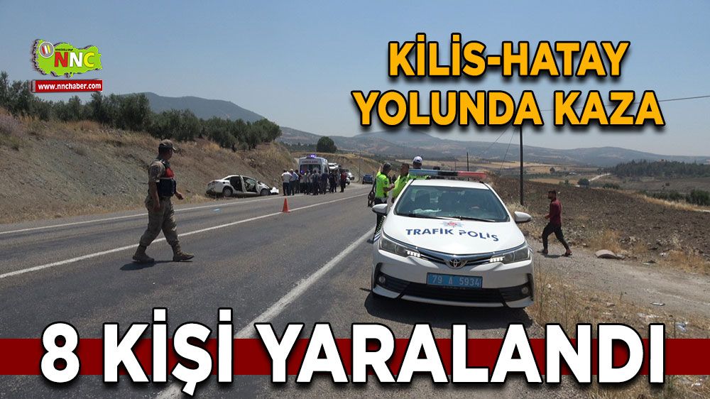 Son dakika haberi! Kilis Hatay yolunda çarpıştılar Tekeri yerinden çıkıp savruldu