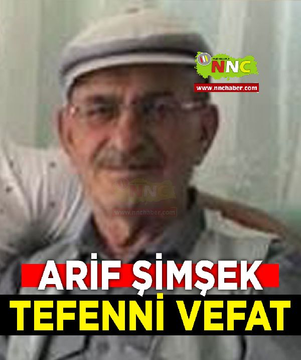 Tefenni Vefat Arif Şimşek