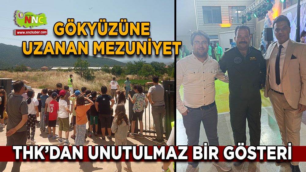 THK’dan Bucak’ta nefes kesen Ggösteri Gökyüzü Koleji’nde mezuniyete havacılık damgası