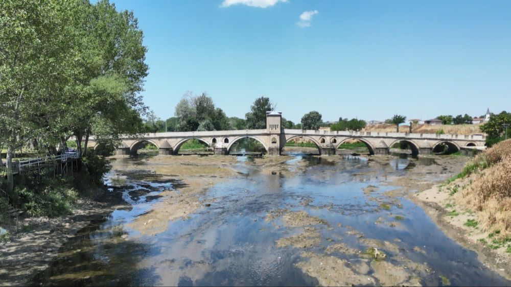 Tunca Nehri'nde kuraklık alarmı