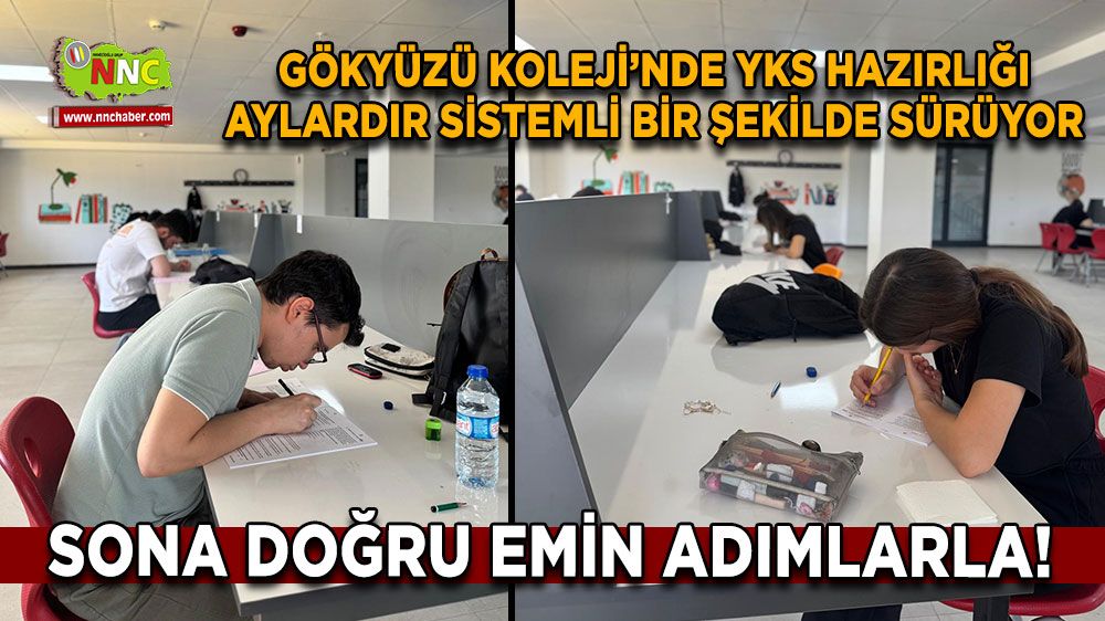 YKS Hazırlığı Gökyüzü Koleji’nde hız kesmiyor Yoğun tempo sürüyor