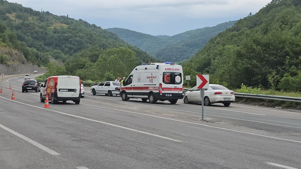 Zonguldak-Ankara yolundaki kazada 1 kişi yaralandı