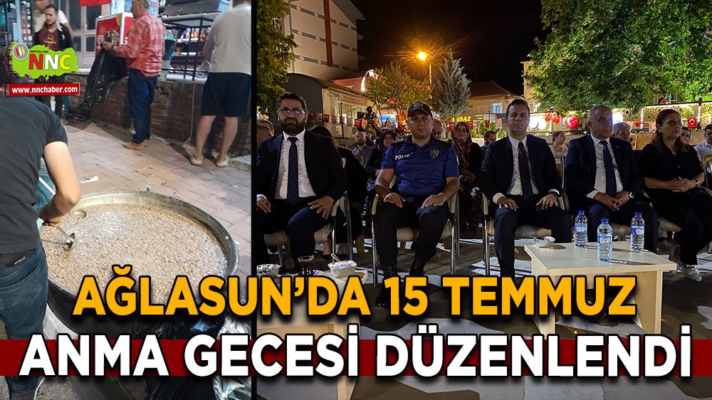 Ağlasun’da 15 Temmuz anma gecesi düzenlendi