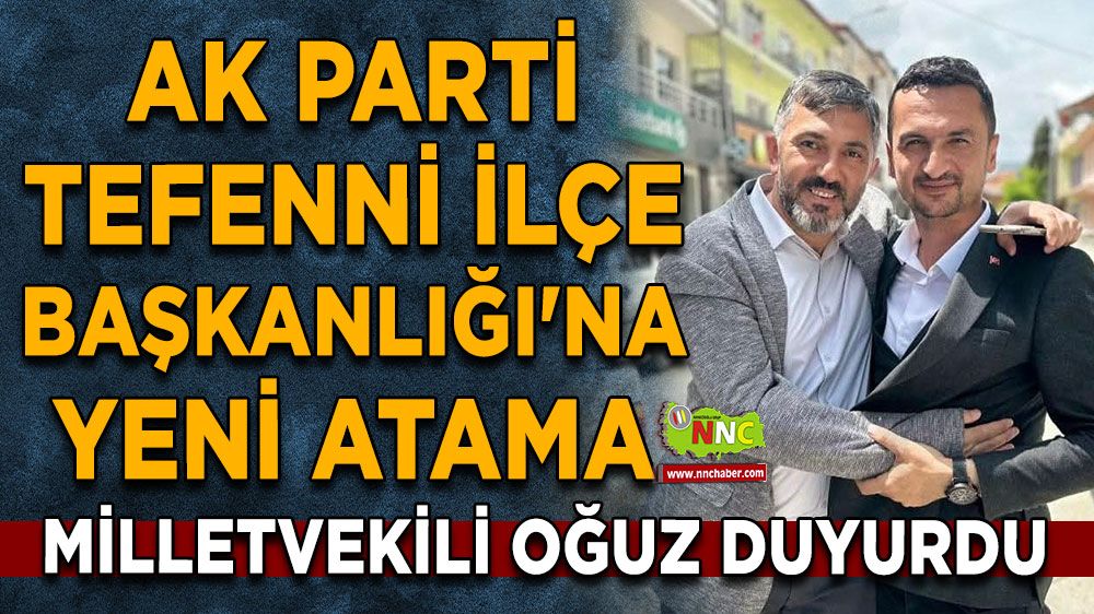AK Parti Tefenni İlçe Başkanlığı'na yeni atama Fatih Özcan göreve başladı