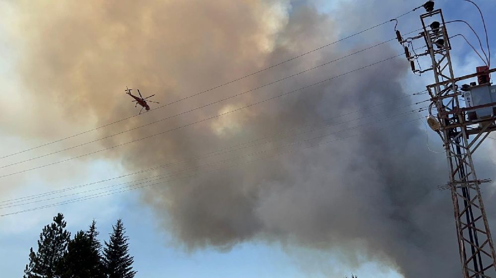 Alevlerin Sarıcaova'ya girmesine 300 metre kaldığı bildirildi