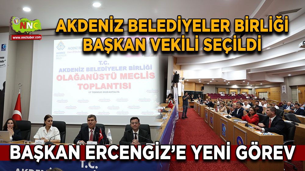 Ali Orkun Ercengiz’e yeni görev Akdeniz Belediyeler Birliği Başkan vekili seçildi