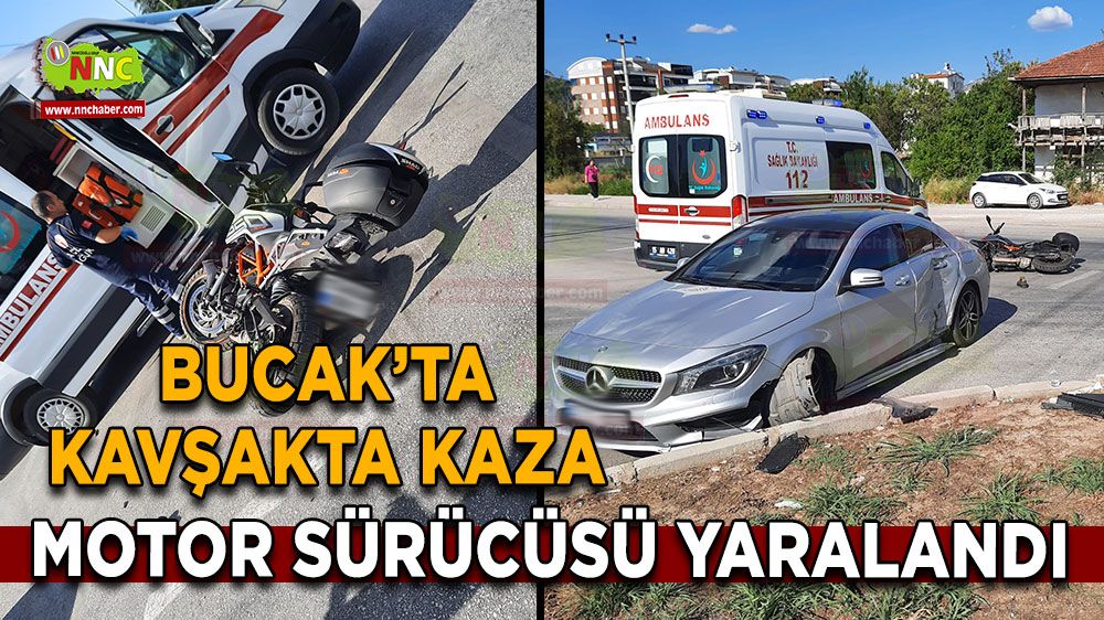 Antalya Burdur yolunda kaza Motor sürücüsü yaralandı