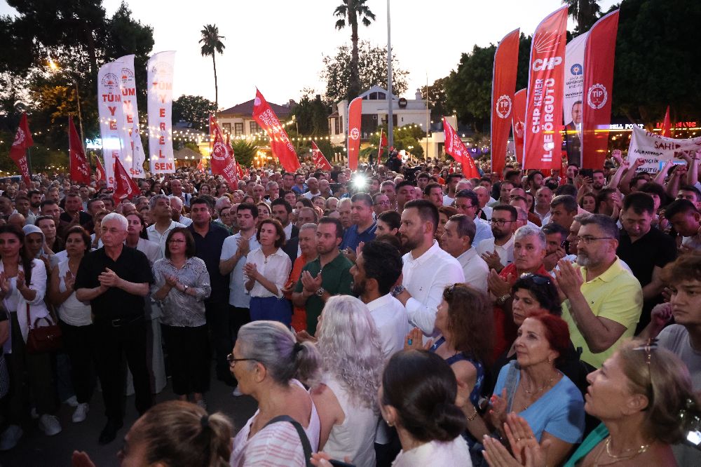 Antalya'da Muhittin Böcek'e destek mitingi