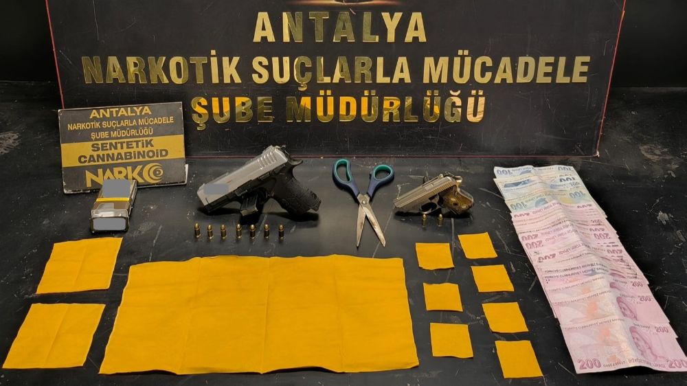 Antalya'da narkotik operasyonlarında 1 haftada çok sayıda uyuşturucu madde ele geçirildi