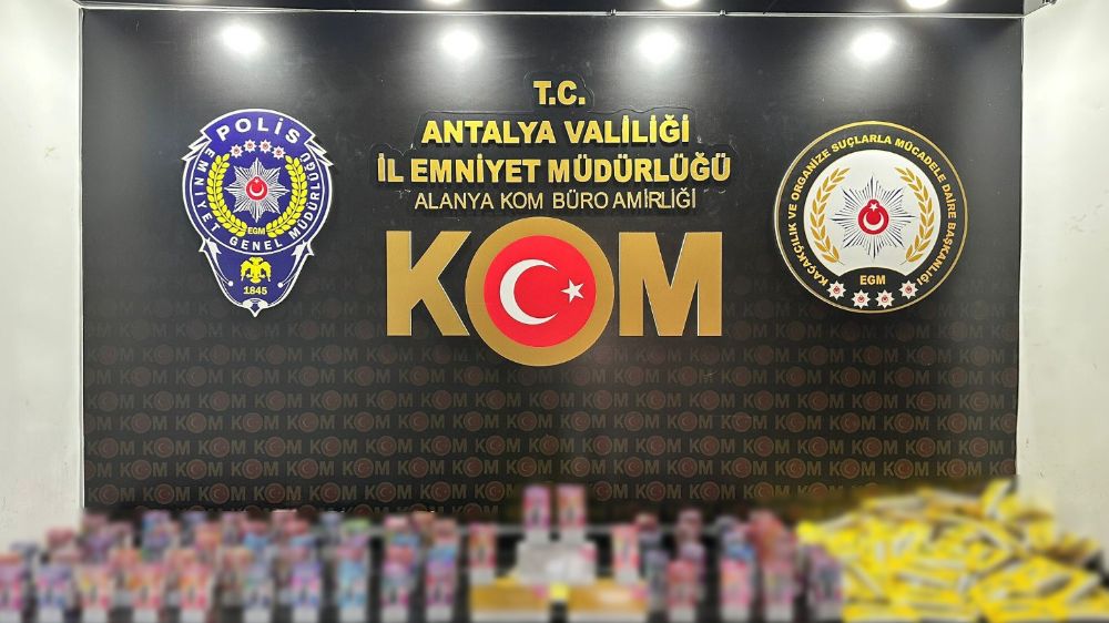 Antalya'da son 1 haftada çok miktarda kaçak içki ve tütün ele geçirildi