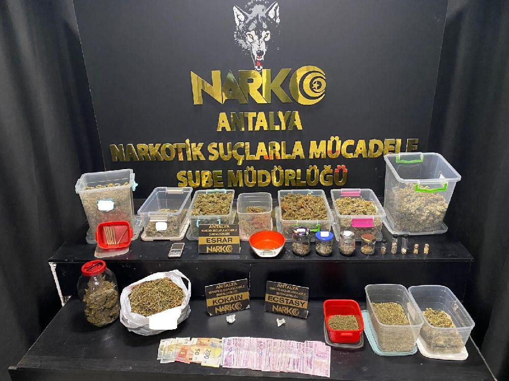 Antalya'da uyuşturucu operasyonlarında 1 haftada 27 şüpheli tutuklandı