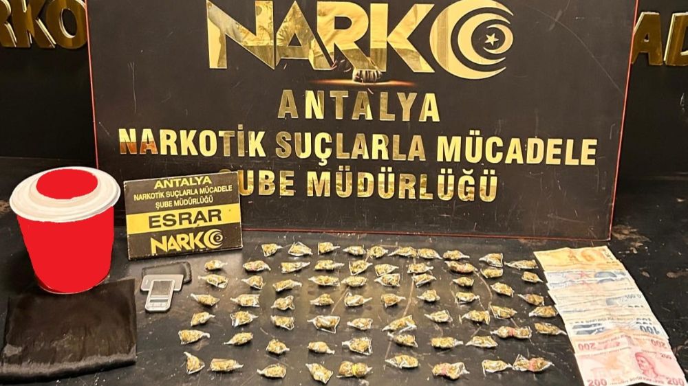 Antalya'da uyuşturucu operasyonlarında 1 haftada 27 şüpheli tutuklandı