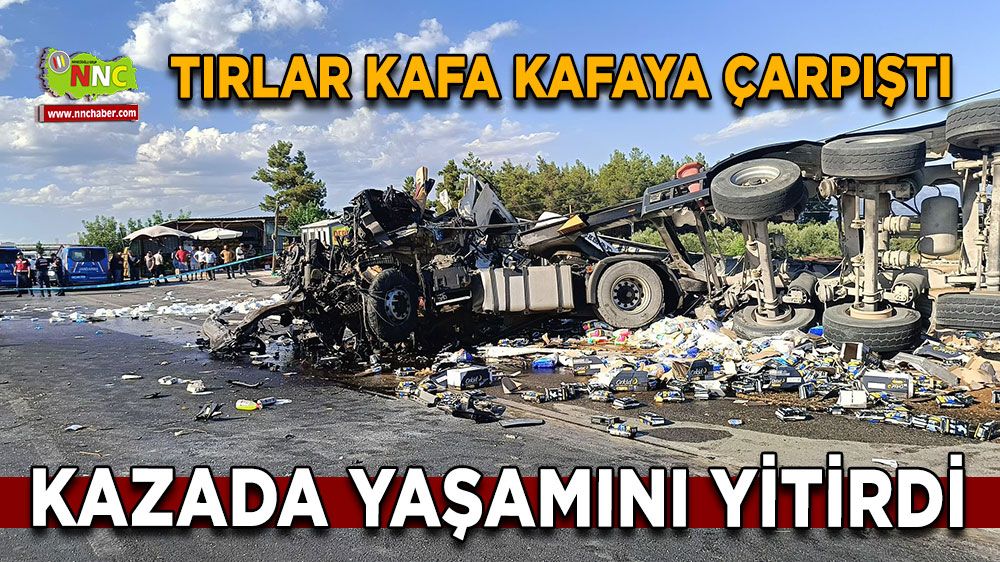 Antalya Isparta yolunda tırlar kafa kafaya çarpıştı Yol trafiğe kapandı