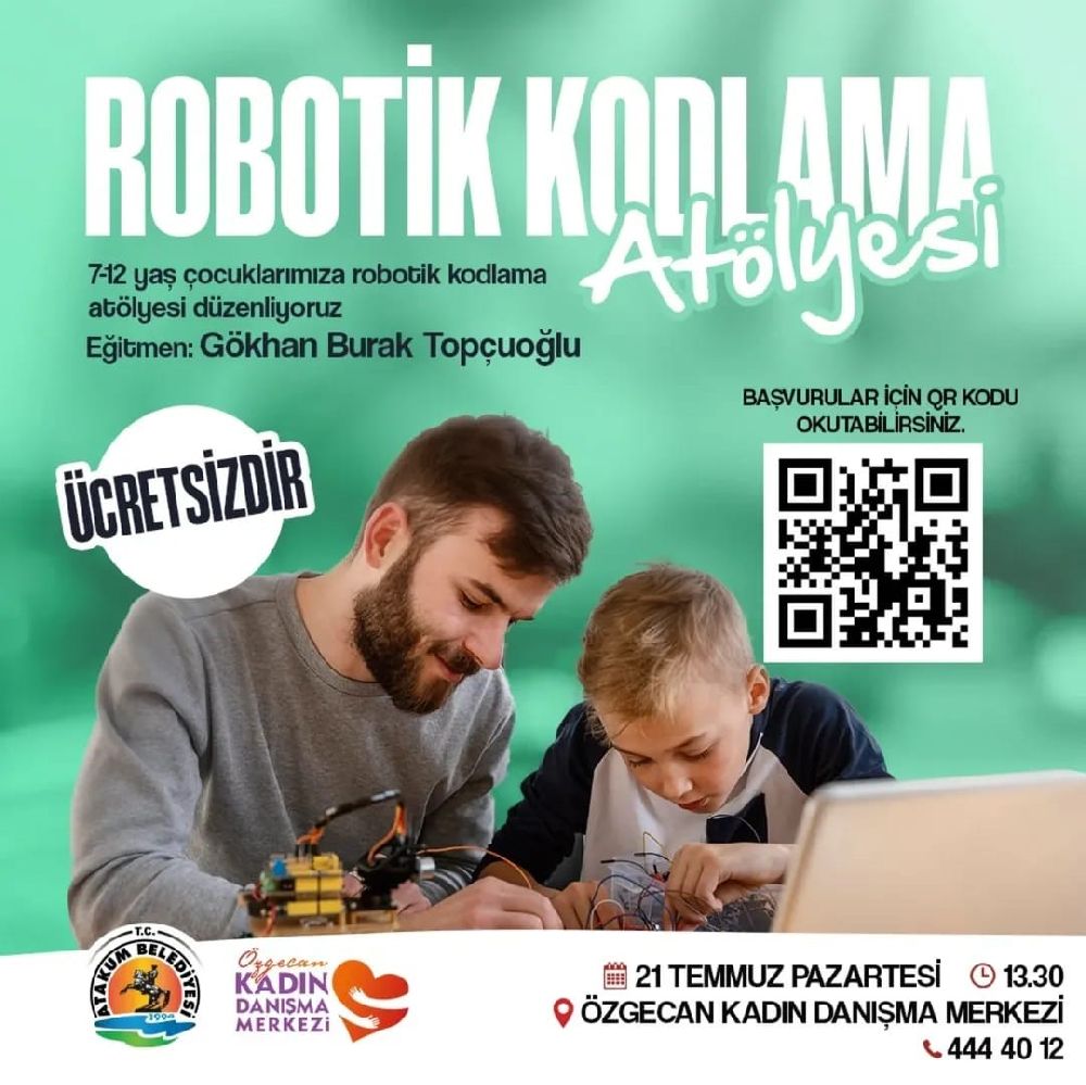 Atakum'da çocuklara yönelik robotik kodlama atölyesi