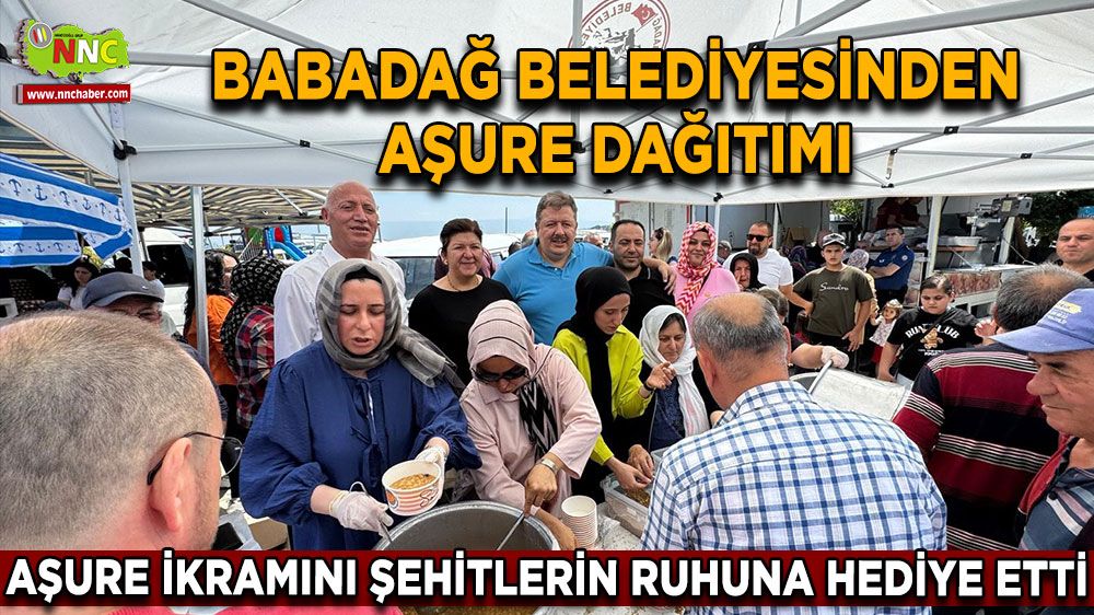 Babadağ Belediyesi, Muharrem ayı aşuresini şehitlerin ruhuna hediye etti