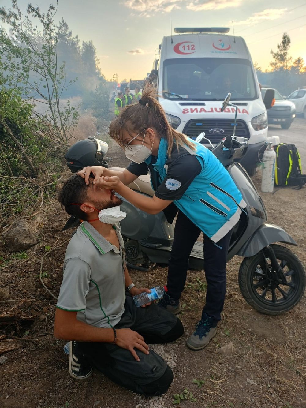 Bilecik'te 3 ayrı noktada çıkan orman yangınından 108 kişi dumandan etkilendi