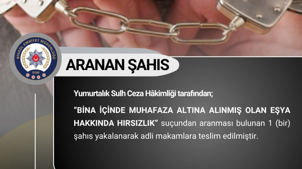 Bingöl’de aranan 4 şüpheli yakalandı