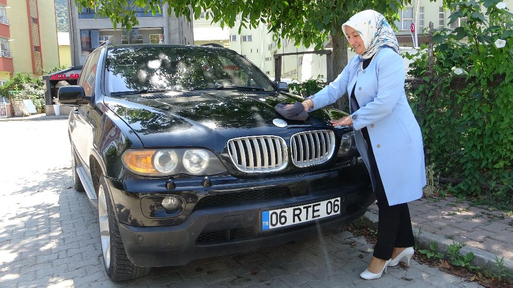 Bu araç yolda göreni şaşırtıyor: 06 RTE 06 Giresun'da