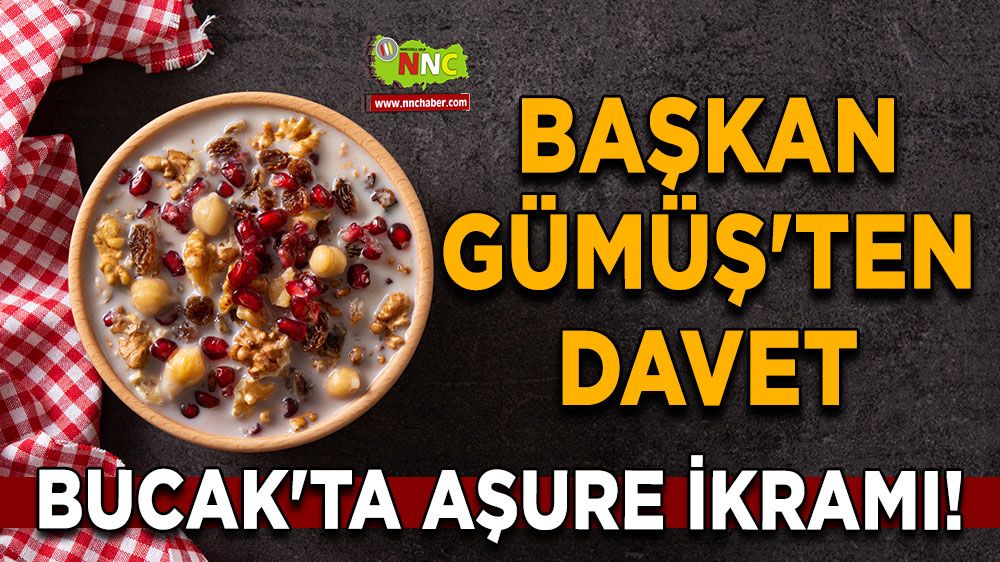 Bucak'ta aşure ikramı! Başkan Hülya Gümüş'ten davet