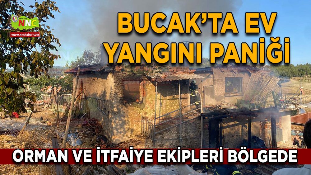 Bucak’ta ev yangını paniği Belören Köyü’nde ekipler alarma geçti