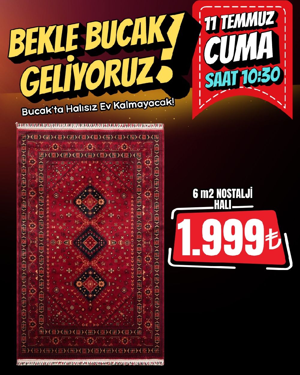 Bucak'ta Halı Point açılıyor! Bu fiyatlara bayılacaksınız