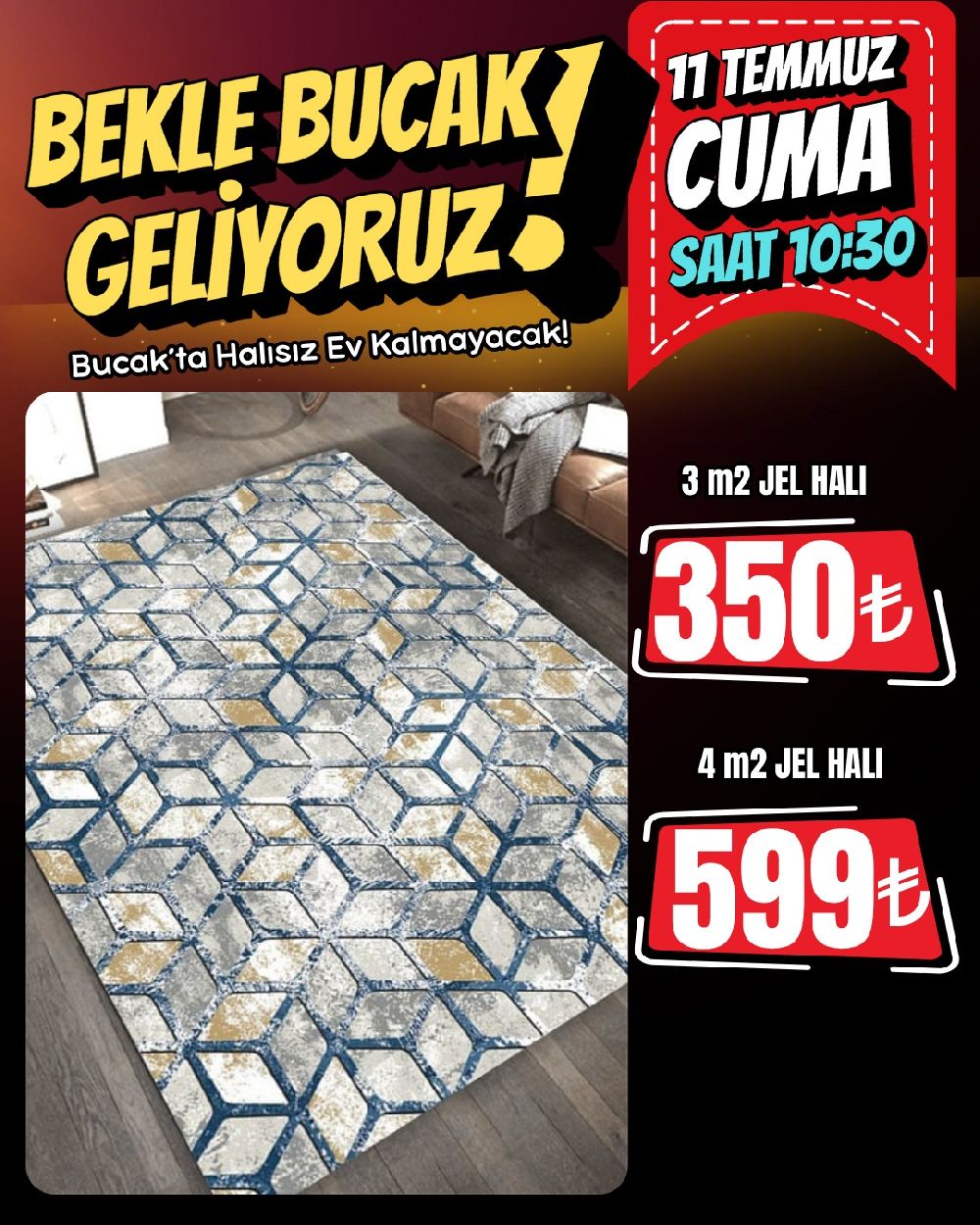 Bucak'ta Halı Point açılıyor! Bu fiyatlara bayılacaksınız