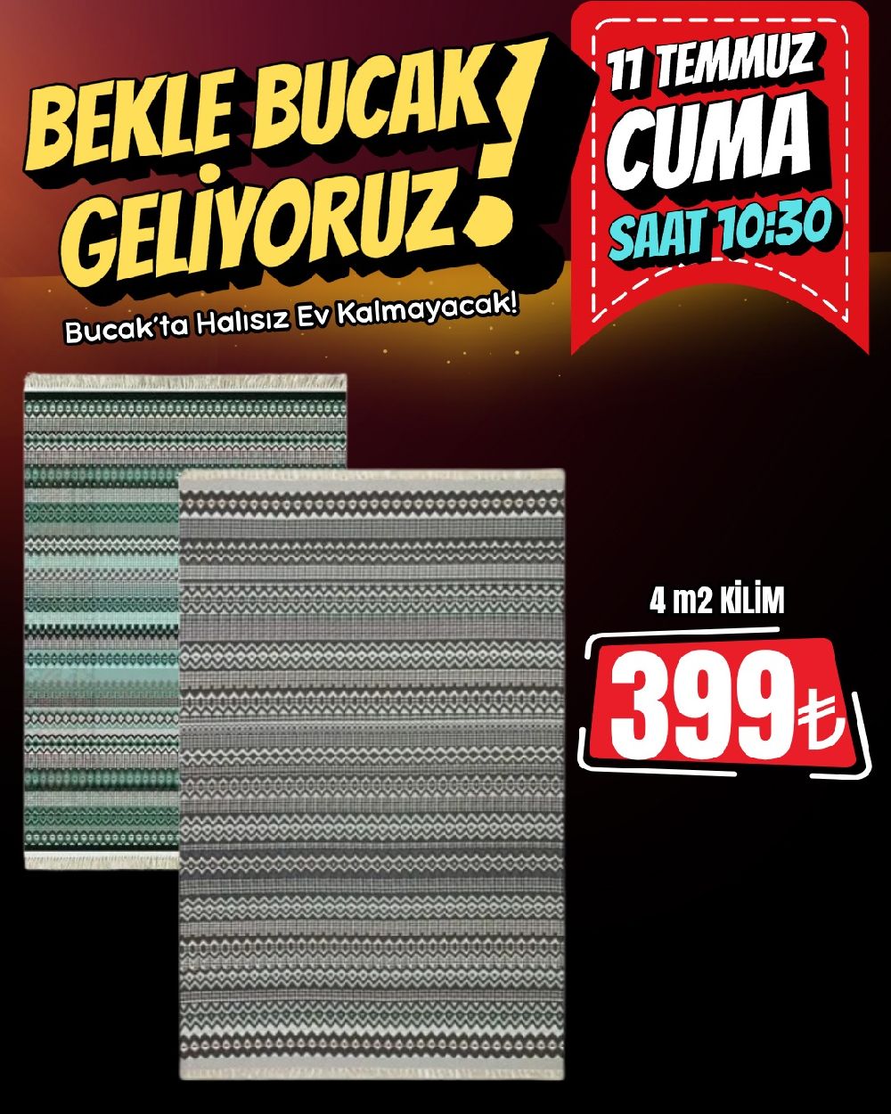 Bucak'ta Halı Point açılıyor! Bu fiyatlara bayılacaksınız