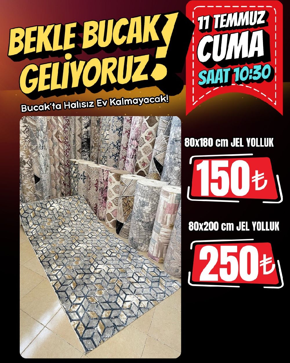 Bucak'ta Halı Point açılıyor! Bu fiyatlara bayılacaksınız