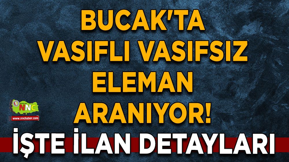 Bucak'ta vasıflı vasıfsız eleman aranıyor! Halı Point ilanı duyurdu