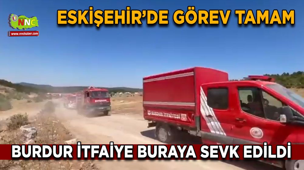 Burdur İtfaiyesi Sivaslı orman yangınına destek için yola çıktı