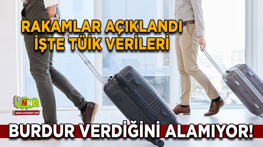 Burdur verdiğini alamıyor! Rakamlar açıklandı İşte TÜİK verileri