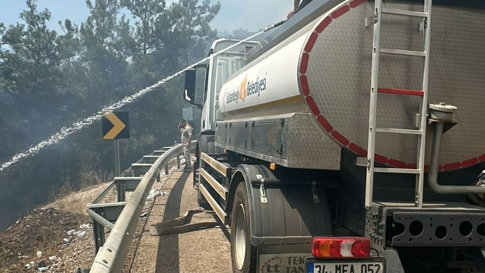 Bursa'daki orman yangınlarıyla mücadeleye Sultanbeyli Belediyesi'nden destek