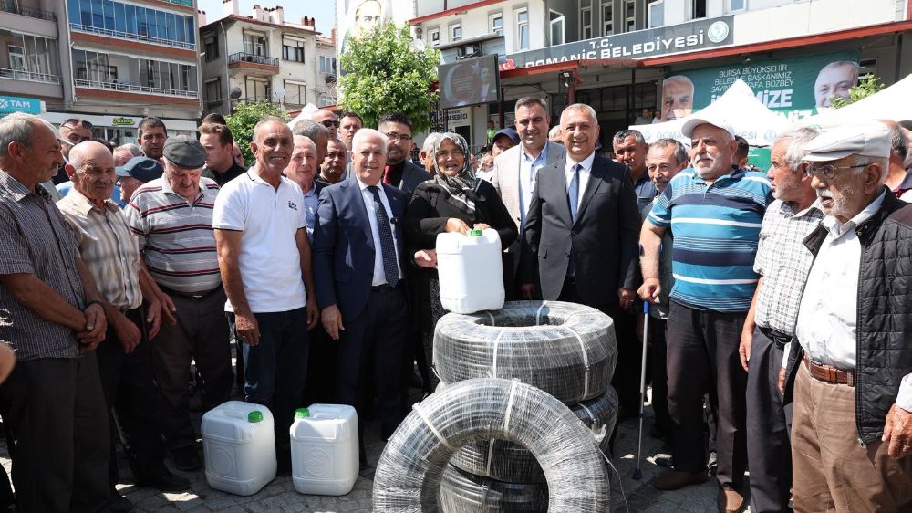 Bursa’dan Domaniç’e tarımsal destek