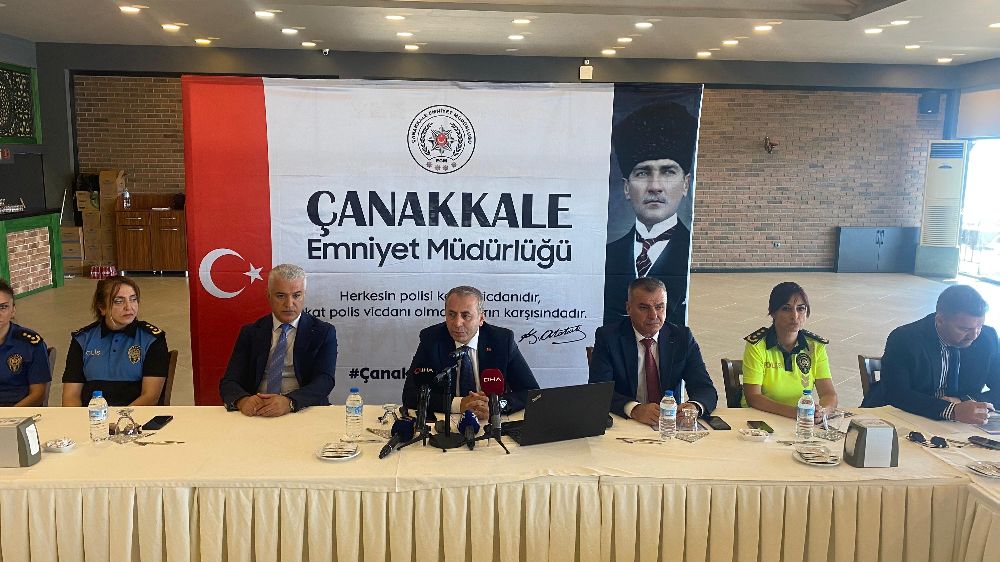 Çanakkale'de asayiş olaylarında yüzde 22.8 azalma yaşandı
