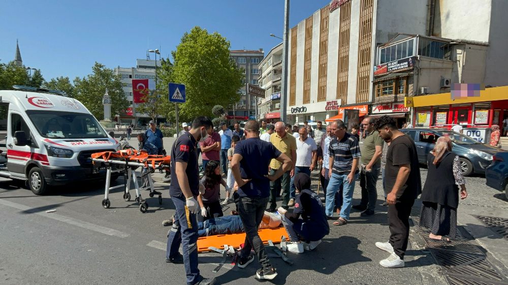 Çorlu'da trafik kazası: 1 yaralı