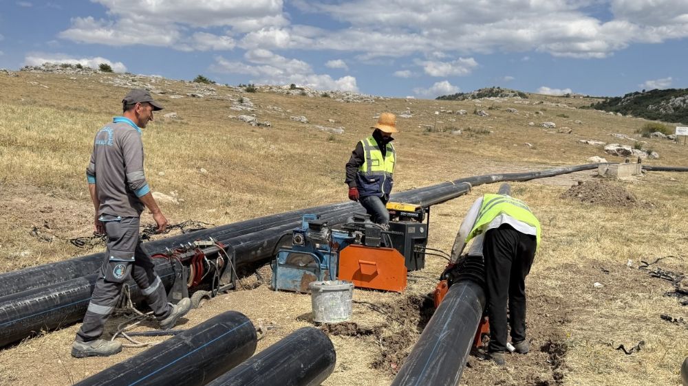 Çorum’da doğal kaynak su hattı yenileniyor