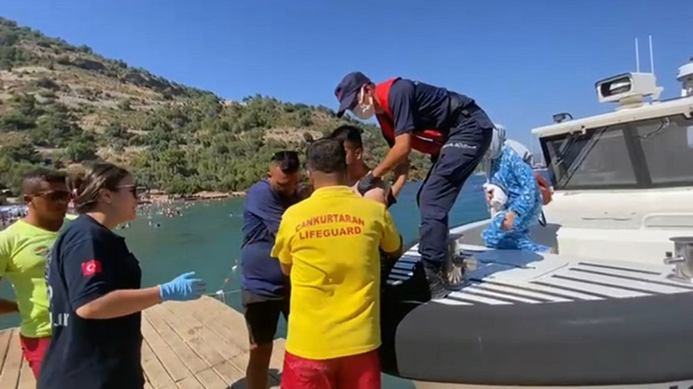 Dalaman açıklarında teknede yaralanan vatandaşın tıbbi tahliyesi gerçekleştirildi